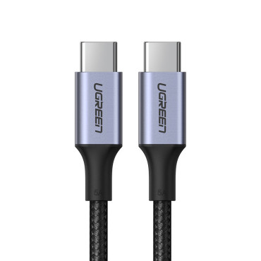 Kabeļu USB-C elektroenerģijas padeve 100W Quick Charge FCP 5A 3M Grey