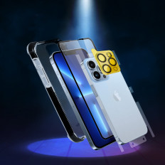 6W1 Ochranná sada pre iPhone 13 MINI SKLO PRÍPADU PRE SKÚŠKA A APLIKÁCIA CAMERA D30
