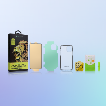 Set protetor 6w1 para o iPhone 13 mini capa de vidro para a tela e o aplicador da câmera D30 buffer