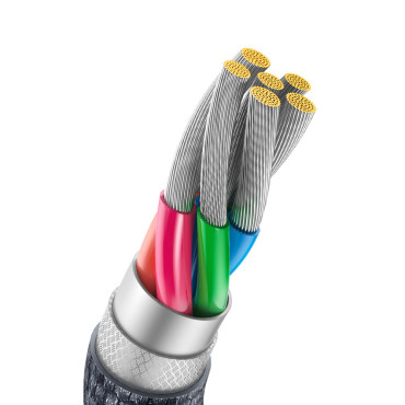 Câble USB Cable - USB-C pour une charge rapide et un transfert de données 100W 1.2m noir