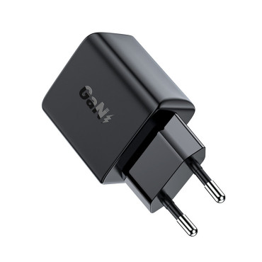 Carregador de rede USB-C 30W PD QC 3.0 AFC FCP Preto