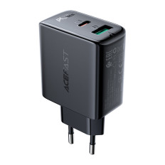 USB-C USB eszköz töltő 32W PPS PD QC 3.0 AFC FCP fekete