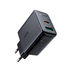 USB C USB įrenginio įkroviklis 32W PPS PD QC 3.0 AFC FCP juoda