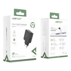 Carregador de dispositivo USB-C USB 32W PPS PD QC 3.0 AFC FCP Preto