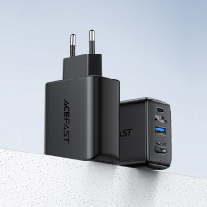 2in1 Caricabatterie di rete con cavo USB-C + adattatore adattatore USB-C - HDMI 4K nero