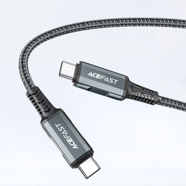 2in1 Φορτιστής δικτύου με καλώδιο USB-C + Προσαρμογέας προσαρμογέα USB-C - HDMI 4K WHITE