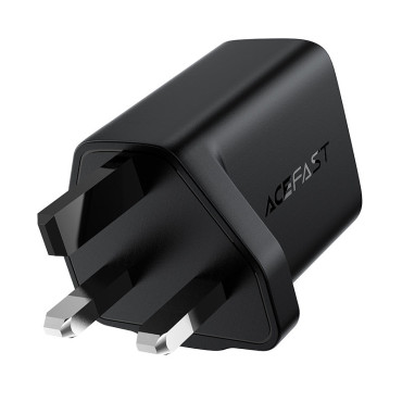 English Network Charger GAN USB-C 30W Q3 3.0 AFC FCP UK Vtič bele
