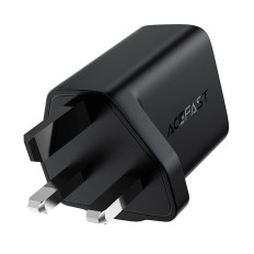 English Network Charger GAN USB-C 30W Q3 3.0 AFC FCP UK Vtič bele