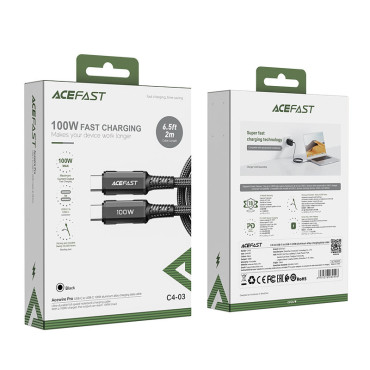 Kabeļu kabelis USB-C 100W 20V 5A 2M 2M