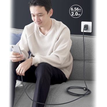 Kabeļu kabelis USB-C 100W 20V 5A 2M 2M