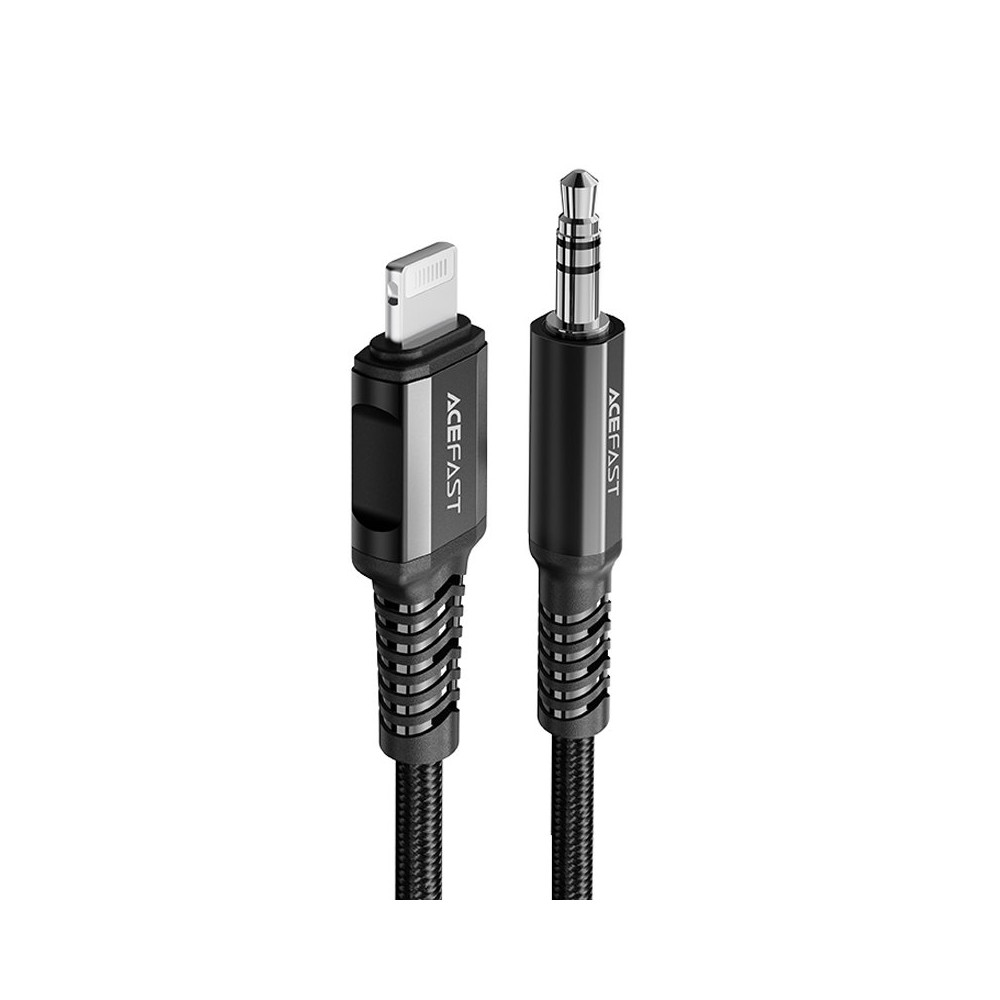 AUX Audiokaapeli iPhone MFI -valolle - 3.5mm Mini Jack 1.2m musta AUX Audiokaapeli iPhone MFI -valolle - 3.5mm Mini Jack 1.2m musta