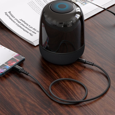 AUX USB-C AUDIO KAŽÍKA 3.5mm Mini Jack 1.2m Čierna