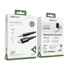 AUX USB-C avdio kabelski kabel - 3.5mm Mini Jack 1.2m Črna