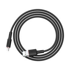 Kabelkabel för iPhone MFI USB - Lightning 2.4a 1.2m svart