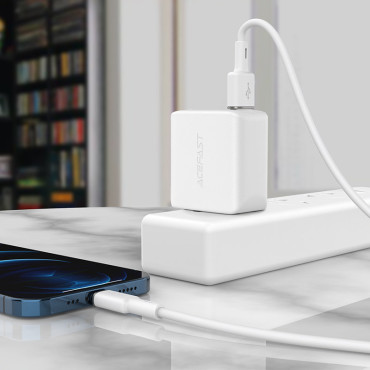Kabelkabel för iPhone MFI USB - Lightning 2.4a 1.2m svart