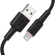Kabelinė kabelis iPhone MFI USB - Žaibas 2.4A 1.2m juoda