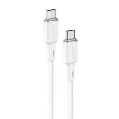 Cabo USB-C 60W 20 V 3A 1.2m Branco