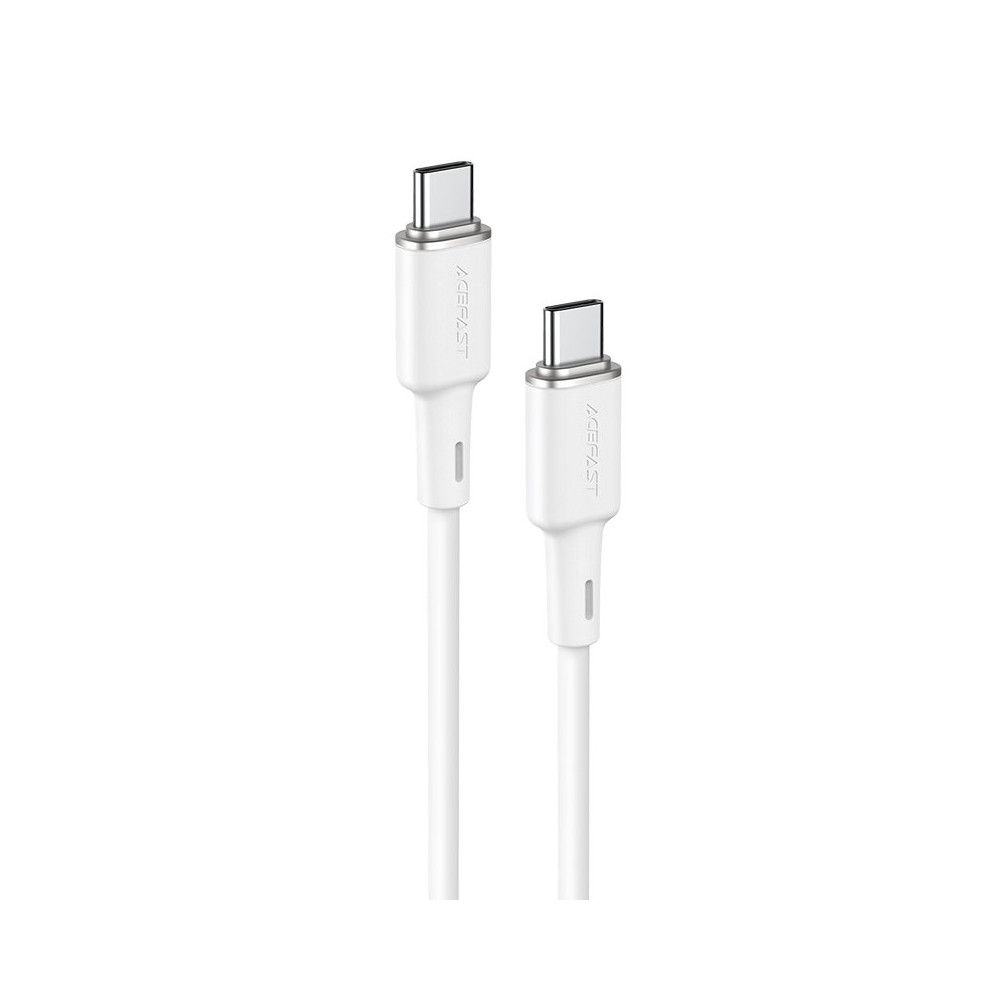 Kabel przewód USB-C 60W 20V 3A 1.2m biały