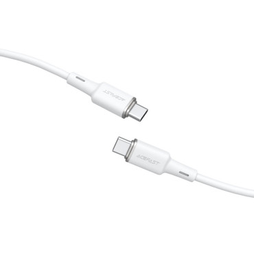 Kabelis USB-C 60W 20V 3A kabelis 1.2m Balta