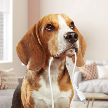 Kabel USB-C 60W 20V 3A kabel 1.2m Bílá