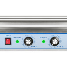 Hengeres grill fedéllel roller grill virsli melegítő 9 hengertartó