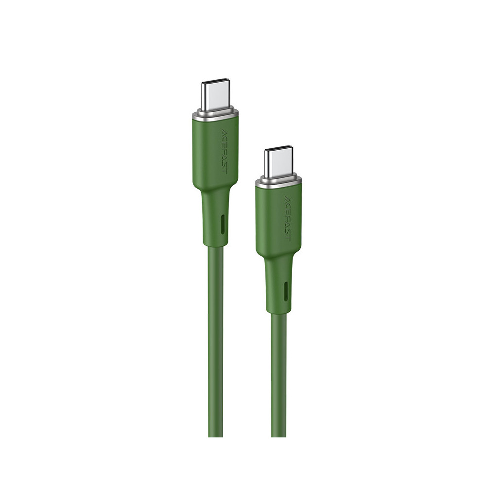 Cavo USB-C 60W 20V 3A 1.2m verde oliva