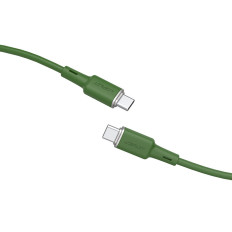 Kabel USB-C 60W 20V 3A kabel 1.2m zelena oljka
