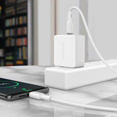 Kabelis USB-C 60W 20V 3A kabelis 1.2m zaļa olīva
