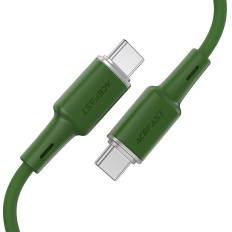Kábel USB-C 60W 20V 3A kábel 1.2m zöld olajbogyó