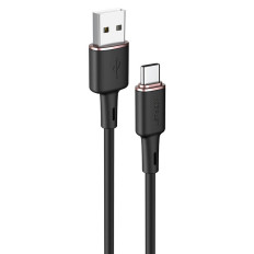 USB-kabelkabel - USB-C 3a 1.2m svart