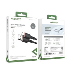 USB-kabelkabel - USB-C 3a 1.2m svart