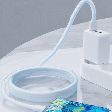 USB-kabelkabel - USB-C 3A 1.2m sort