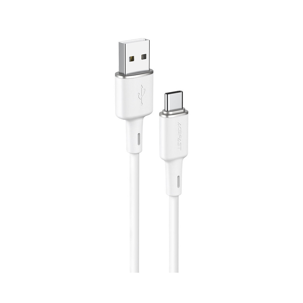 USB kabelio kabelis - USB-C 3A 1.2m Balta