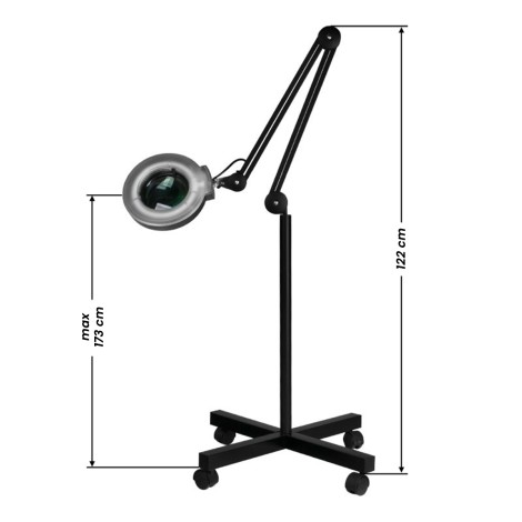 ACTIVESHOP S4 lupelampe med sort tripod
