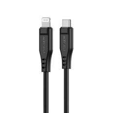 Kabel kabel za iPhone MFI USB-C - Munja 30W 3A 1.2m Crna