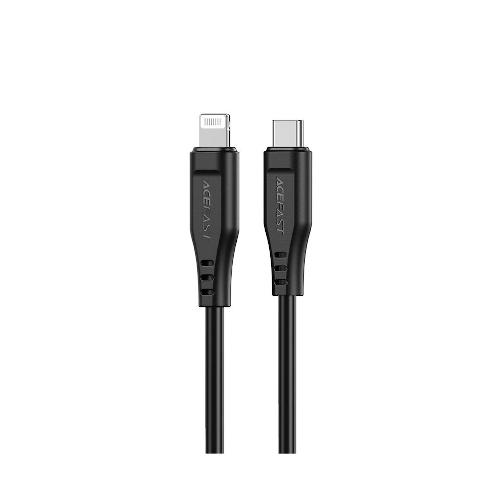 Káblový kábel pre iPhone MFI USB-C - Lightning 30W 3A 1.2m Čierna