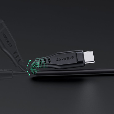 Cabo de cabo para iPhone MFI USB-C - Lightning 30W 3A 1.2m Preto