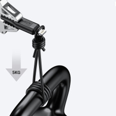 Kabelový kabel pro iPhone MFI USB-C - Lightning 30W 3A 1.2m Bílá