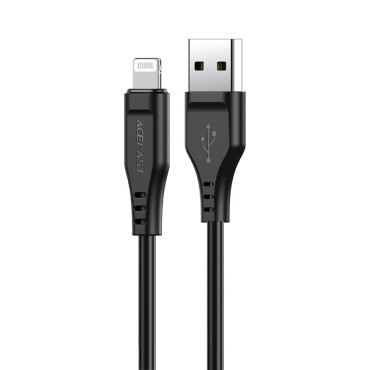 Καλώδιο καλωδίου για iPhone MFI USB - Lightning 2.4a 1.2m μαύρο