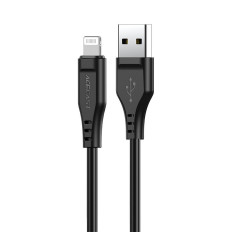 Káblový kábel pre iPhone MFI USB - Lightning 2.4A 1.2m Čierna