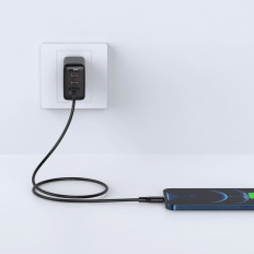 Káblový kábel pre iPhone MFI USB - Lightning 2.4A 1.2m Čierna