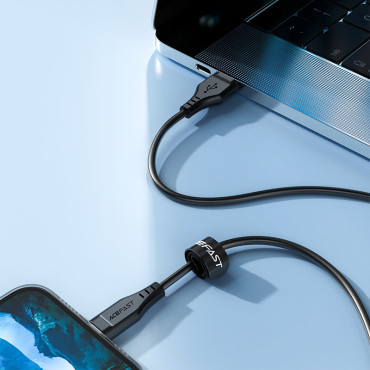 Kabelinė kabelis iPhone MFI USB - Žaibas 2.4A 1.2m Balta