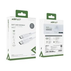 Kabelių viela USB-C 60W 20V 3A telefonui 1.2m Balta