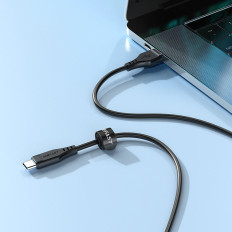 Kabelkabel für USB-Telefon - USB-C 3A 1.2m Schwarz