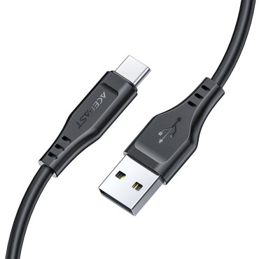Káblový vodič pre telefónny server USB - USB-C 3A 1.2m Čierna
