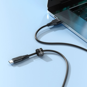 Kabel tråd för USB-telefon - USB-C 3a 1.2m Vit