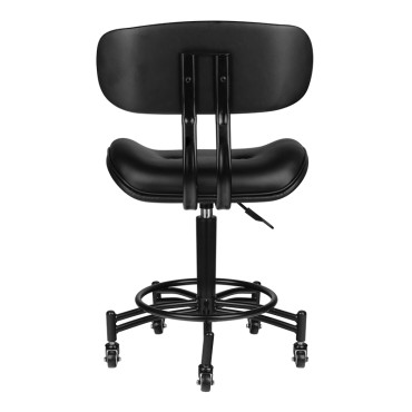 Tabouret Florence noir Gabbiano — vue arrière