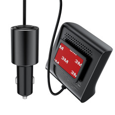 Carregador de carro 90w USB-C 3X USB QC 3.0 Preto