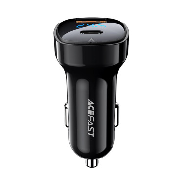 Carregador de carro 66W USB-C USB POWER ENTREGA QC 4.0 FCP Preto