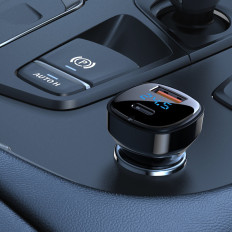 Carregador de carro 66W USB-C USB POWER ENTREGA QC 4.0 FCP Preto